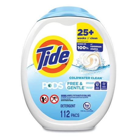 PODS, Free & Gentle, Unscented, 112 Pods/Pack | Bundle of 5 Packs