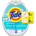 thumbnail image 1 of PODS Free and Gentle Odor Refresh Laundry Detergent Packs, 45 Count, Hypoallergenic Laundry Detergent Pods, 1 of 5
