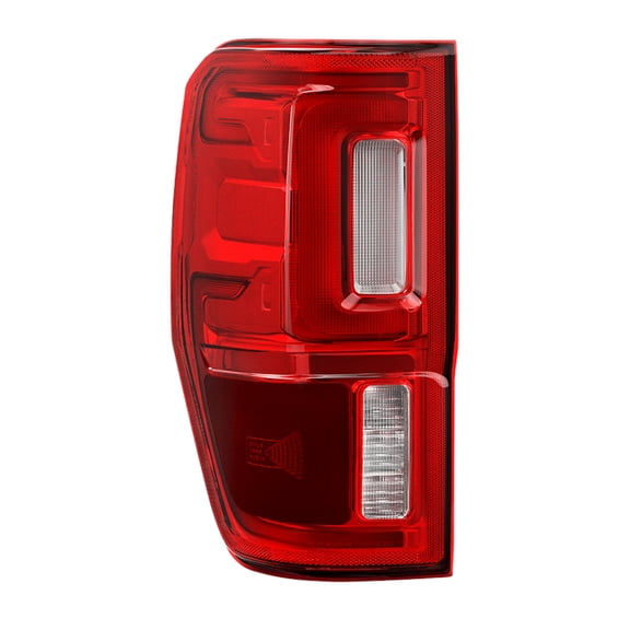 Xtune 9957468 Tail Light Assembly Red/ Clear Lens Black Housing Single