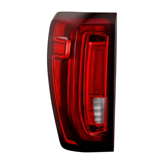 Xtune 9954450 Tail Light Assembly Red/ Clear Lens Black Housing Single