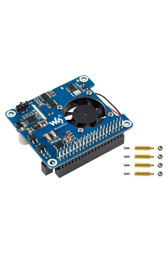 POE HAT (C) for Raspberry Pi 4B/3B+, Power Over Ethernet HAT, Support IEEE 802.3Af/At-Compliant Network