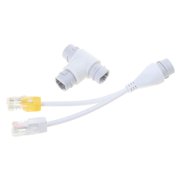 POE Splitter Three-Way RJ45 Connector for Security Camera Installation ,Networks Monitoring