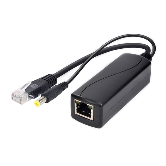 POE Splitter for Switching Port CCTV Camera 30W 100mbps RJ45 to DC5.5x2.1mm
