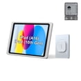thumbnail image 1 of EMONITA POE Wall Mount with 18W Fast Charging Case for iPad (A16/ 10th Generation) 11-Inch Strong Magnets 360 Rotation - Silver, 1 of 9