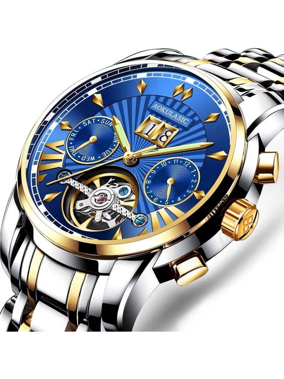 Casual Mens Watches Top Brand Luxury Automatic Mechanical Business Watch Men Waterproof Reloj Hombres Tourbillon