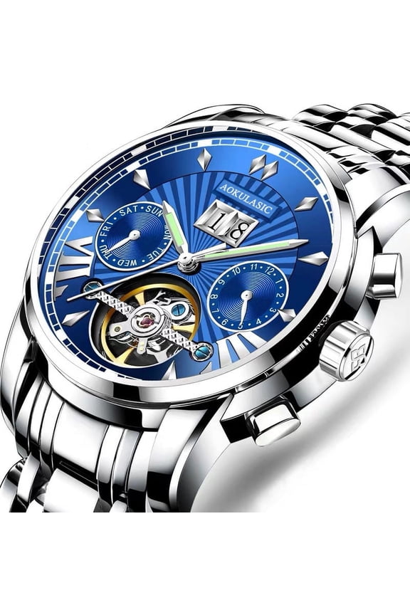 Casual Mens Watches Top Brand Luxury Automatic Mechanical Business Watch Men Waterproof Reloj Hombres Tourbillon