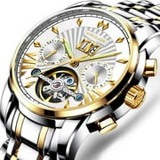 POEDAGAR Casual Mens Watches Top Brand Luxury Automatic Mechanical Business Watch Men Waterproof Reloj Hombres Tourbillon