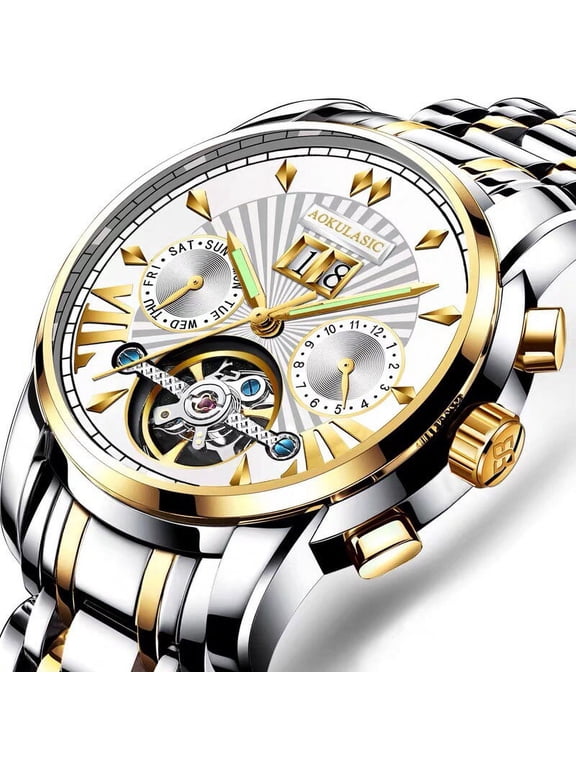 Casual Mens Watches Top Brand Luxury Automatic Mechanical Business Watch Men Waterproof Reloj Hombres Tourbillon