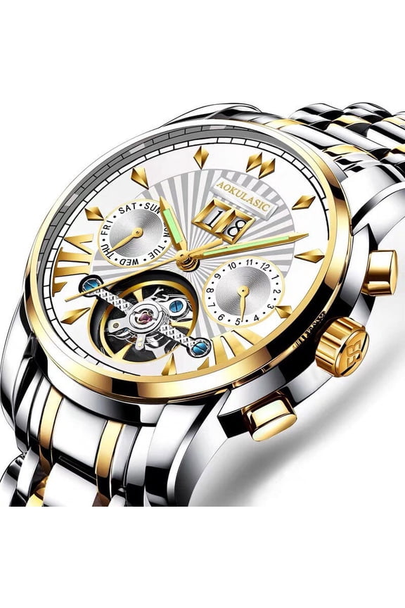 Casual Mens Watches Top Brand Luxury Automatic Mechanical Business Watch Men Waterproof Reloj Hombres Tourbillon