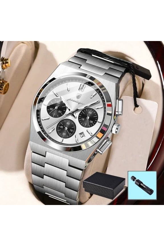 Daily Commute Men Quartz Watch Luminous Hands Versatile All Outfit Matching Wristwatch
