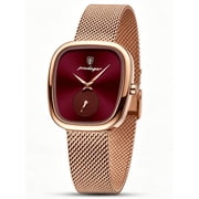 POEDAGAR Elegant Womens Stainless Steel Quartz Wristwatch Water Resistance for Business & Casual Occasions