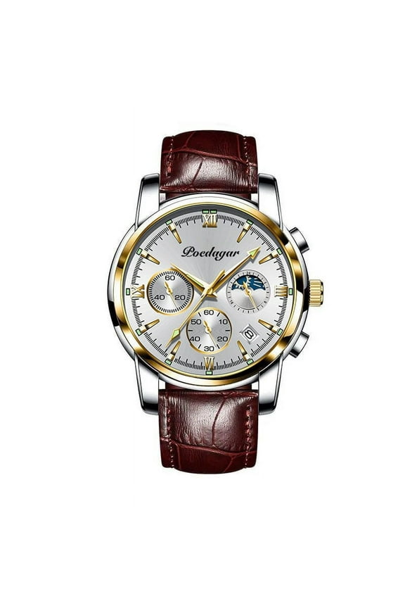 Fashion Casual Mens Watches Top Brand Luxury Leather Blue Clock Male Sport Wristwatch Waterproof Quartz Watch