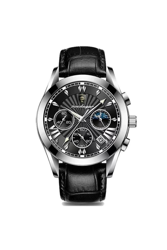 Fashion Chronograph Function Men Watch Waterproof Luminous Date Sport Watches Luxury Steel Band Men's Quartz Wristwatch