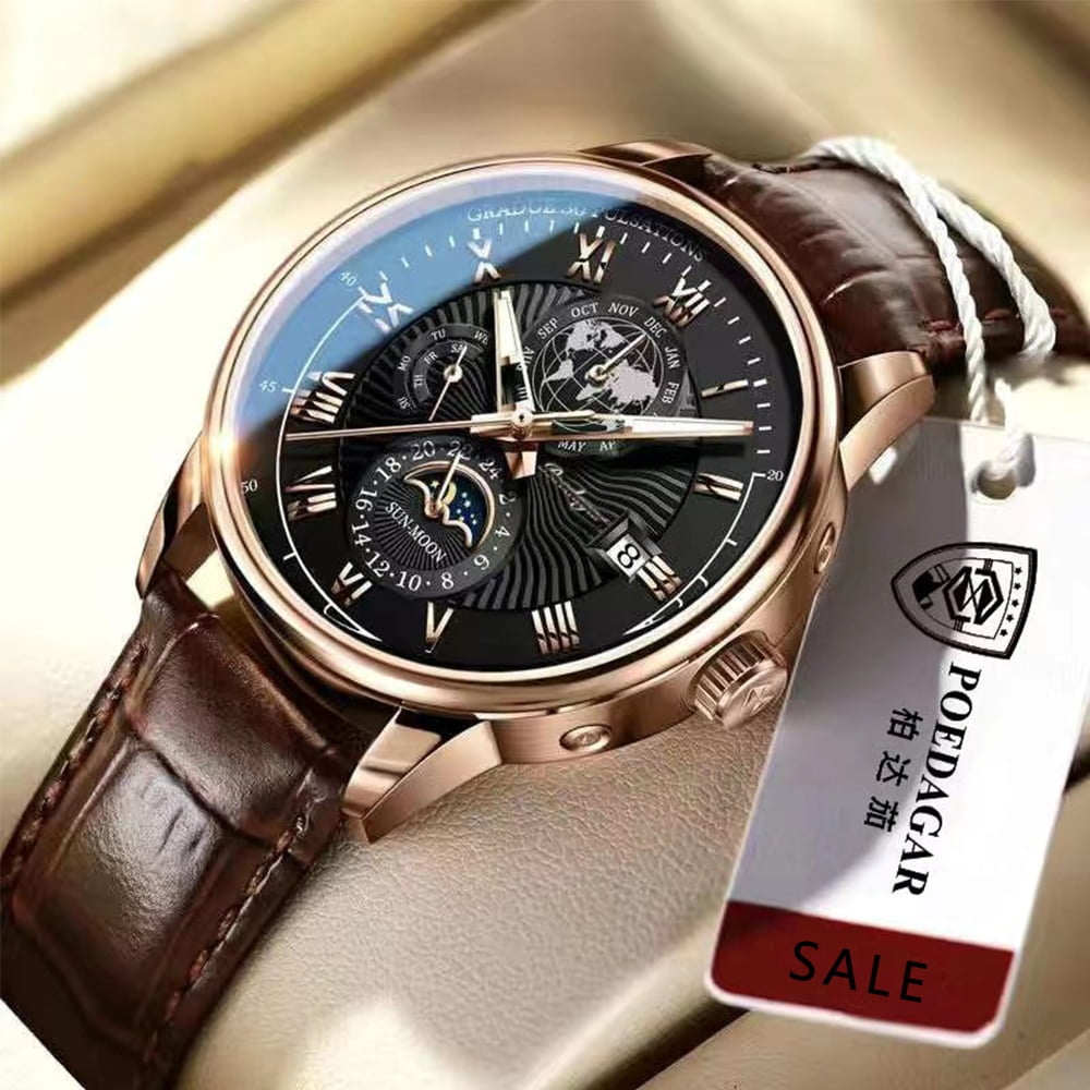 POEDAGAR Fashion Date Quartz Men Watches Top Brand Ireland Ubuy