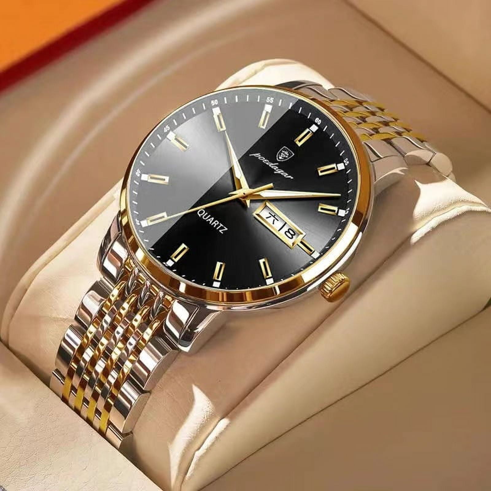 Men's Watch Luminous Stainless Steel Quartz Luxury Classic Fashion Watches  Gift | eBay