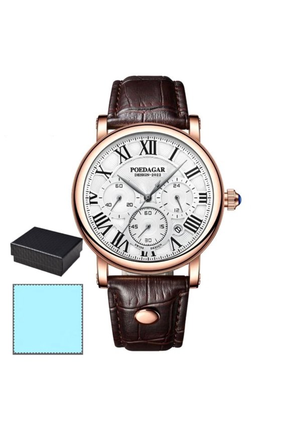 Fashion Men Watch Waterproof Date Quartz Watches Mens Leather Clock Sport Man Wristwatch