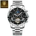 thumbnail image 1 of POEDAGAR Luxury Automatic Mechanical Watch For Men Hollow Tourbillon Waterproof Luminous Date Week Stainless Steel Men's Watches, 1 of 11