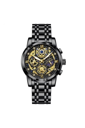 Luxury Man Watch Waterproof Luminous Chronograph Date Stainless Steel Quartz Male Watches Reloj
