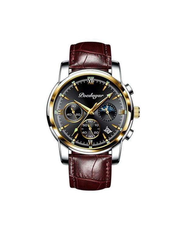 Luxury Men Mechanical Wristwatch Genuine Leather Automatic Sports Chronograph Men Watches Top Brand Business Clock