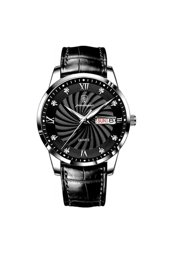 Luxury Men's Ultra Thin Watches Waterproof Luminous Date&Week Stainless Steel Men Watch Business Quartz Male Watch Gift