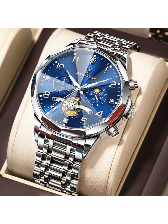 Luxury Original Stainless Steel Reloj Luminous Waterproof Chronograph Quartz Watch for Men