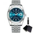 thumbnail image 1 of POEDAGAR Luxury Sport Quartz Wrist Watch For Man Waterproof Luminous Date Male Watches Stainless Steel, 1 of 6