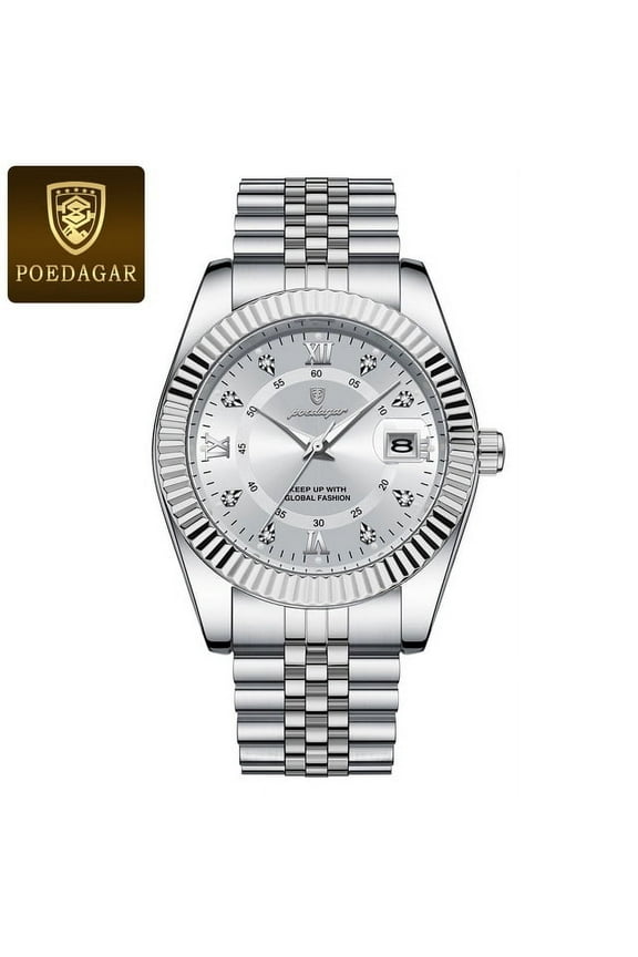 Luxury Sport Wrist Watch For Man Waterproof Luminous Date Men Watch Quartz Stainless Steel Men's Watches Male Reloj+box