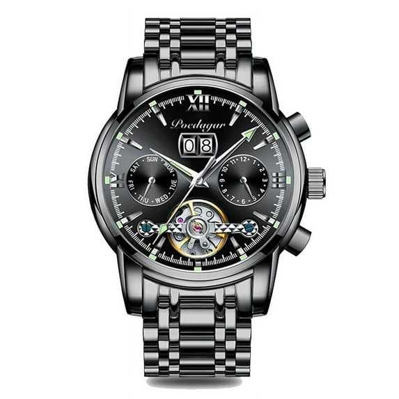 POEDAGAR Mechanical Watches Top Brand Luxury Automatic Men Wrist Watches New Fashion Waterproof Luminous Relogio Masc