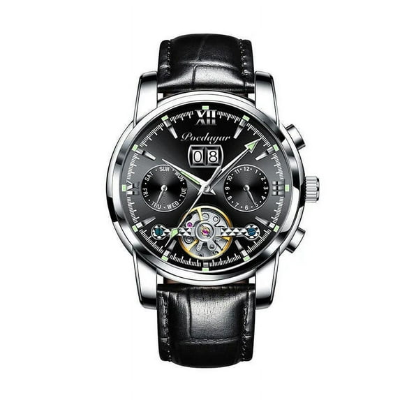 POEDAGAR Mechanical Watches Top Brand Luxury Automatic Men Wrist Watches New Fashion Waterproof Luminous Relogio Masc