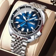 POEDAGAR Men Quartz Wrist Watch Stainless Steel Casual Analog watch
