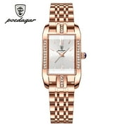 POEDAGAR Men Watch Business Stainless Stain Quartz Mens Wristwatch Top Brand Luxury Waterproof Luminous Date Week Fashion Clock