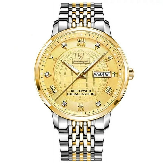 POEDAGAR Men Watch Fashion Business Luxury Clock with Date Week Men's Sport Watches Waterproof Luminous Mens Quartz Wristwatch