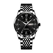 POEDAGAR Men Watch Fashion Business Quartz Watches Top Swiss Brand Luxury Waterproof Luminous Stainless Stain Men's Wristwatches