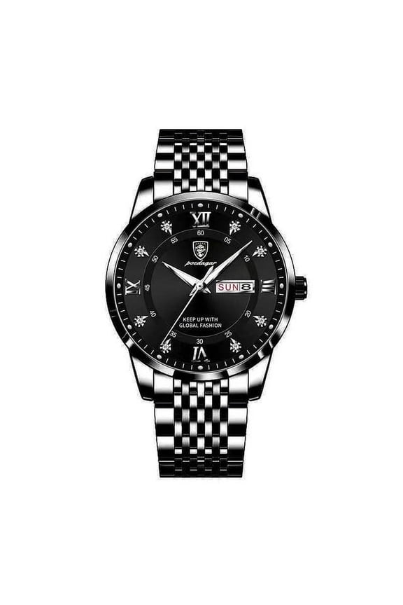 Men Watch Fashion Business Quartz Watches Top Swiss Brand Luxury Waterproof Luminous Stainless Stain Men's Wristwatches