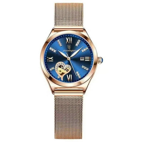 POEDAGAR Men Watch Fashion Business Quartz Watches Top Swiss Brand Luxury Waterproof Luminous Stainless Stain Men's Wristwatches