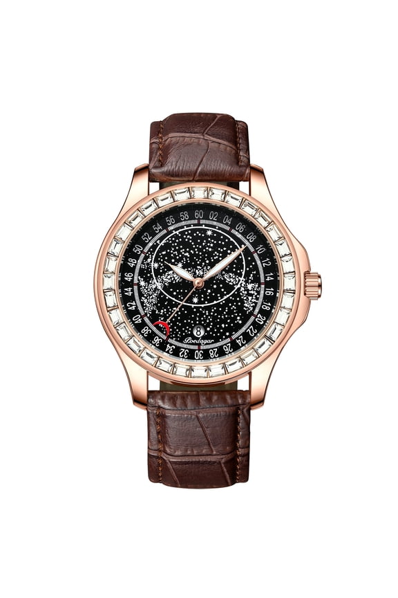 Men Watch Fashion Chronograph Leather Quartz Watches Waterproof Luminous Top Brand Luxury Casual Sport Men's Wristwatch
