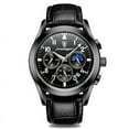thumbnail image 1 of POEDAGAR Men Watch Luxury Business Quartz Watches Stainless Stain Strap Sport Chronograph Men's Wristwatch Waterproof Luminous, 1 of 1