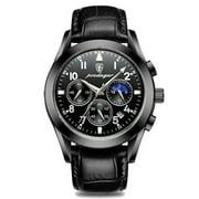 POEDAGAR Men Watch Luxury Business Quartz Watches Stainless Stain Strap Sport Chronograph Mens Wristwatch Waterproof Luminous