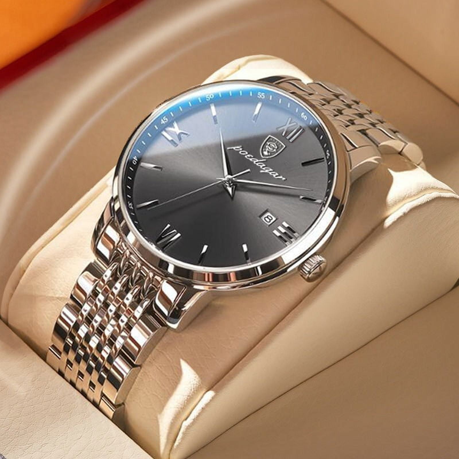 POEDAGAR Men Watch Luxury Top Brand Sport Business Rose Gold  display picture 1