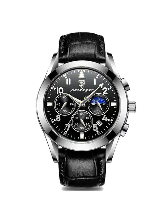Men Watch Stainless Stain Business Watches Men's Top Brand Luxury Waterproof Luminous Date Fashion Quartz Wristwatch