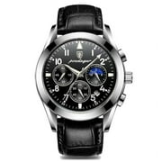 POEDAGAR Men Watch Stainless Stain Business Watches Mens Top Brand Luxury Waterproof Luminous Date Fashion Quartz Wristwatch