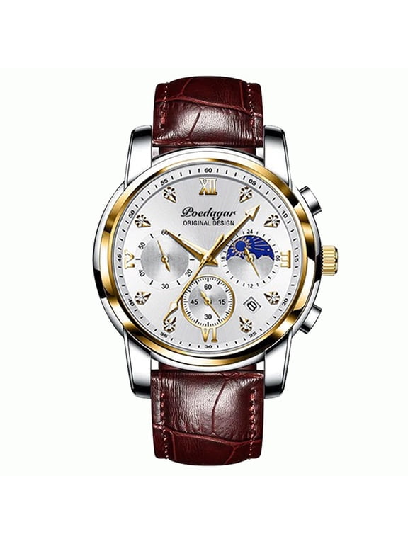 Men Watch Stainless Stain Business Watches Men's Top Brand Luxury Waterproof Luminous Date Fashion Quartz Wristwatch
