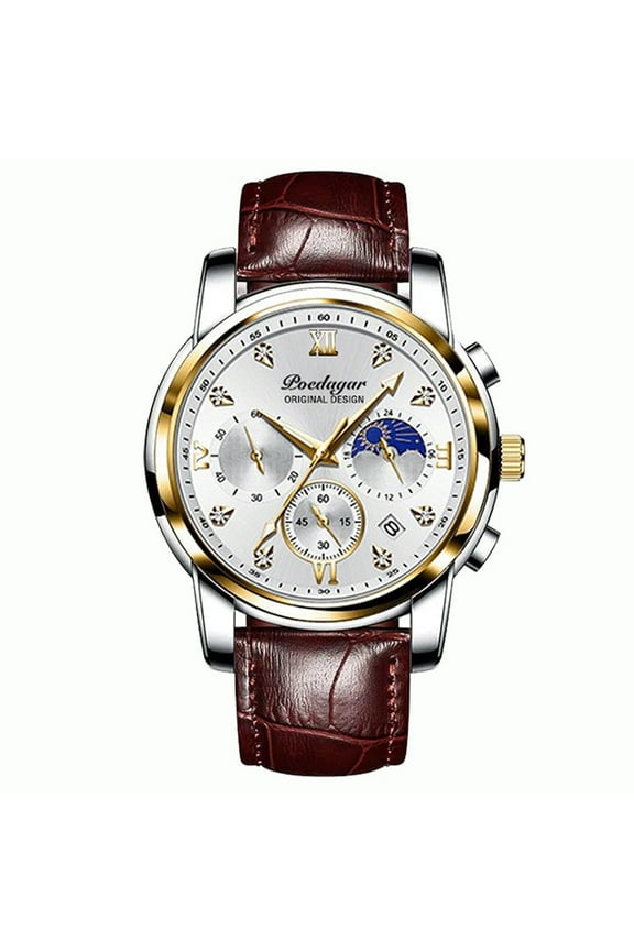 Men Watch Stainless Stain Business Watches Men's Top Brand Luxury Waterproof Luminous Date Fashion Quartz Wristwatch