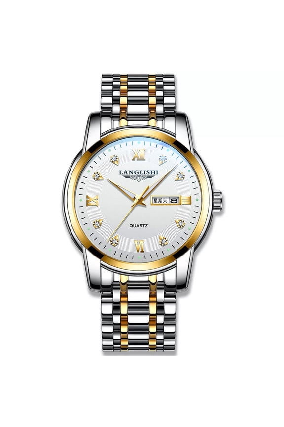 Men Watch Stainless Steel Business Watches Top Brand Luxury Quartz Men's Wristwatch Waterproof Luminous Date Week Man