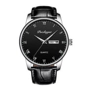 POEDAGAR Men Watch Stainless Steel Business Watches Top Brand Luxury Quartz Mens Wristwatch Waterproof Luminous Date Week Man
