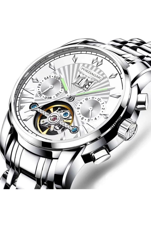 Men Watch Top Brand Luxury Automatic Mechanical Watches Waterproof Luminous Business Stainless Stain Men's Wristwatch