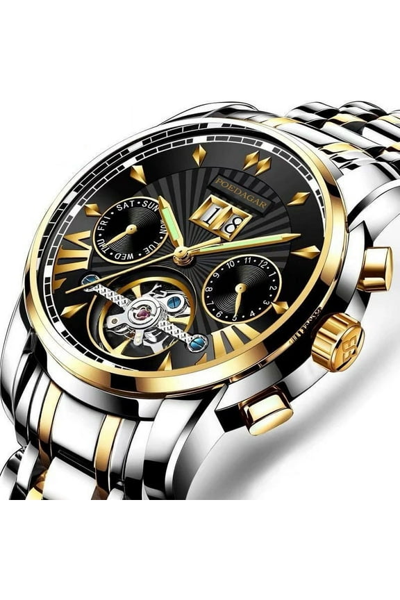 Men Watch Top Brand Luxury Automatic Mechanical Watches Waterproof Luminous Business Stainless Stain Men's Wristwatch