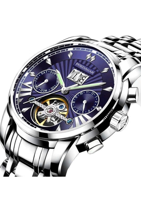 Men Watch Top Brand Luxury Automatic Mechanical Watches Waterproof Luminous Business Stainless Stain Men's Wristwatch