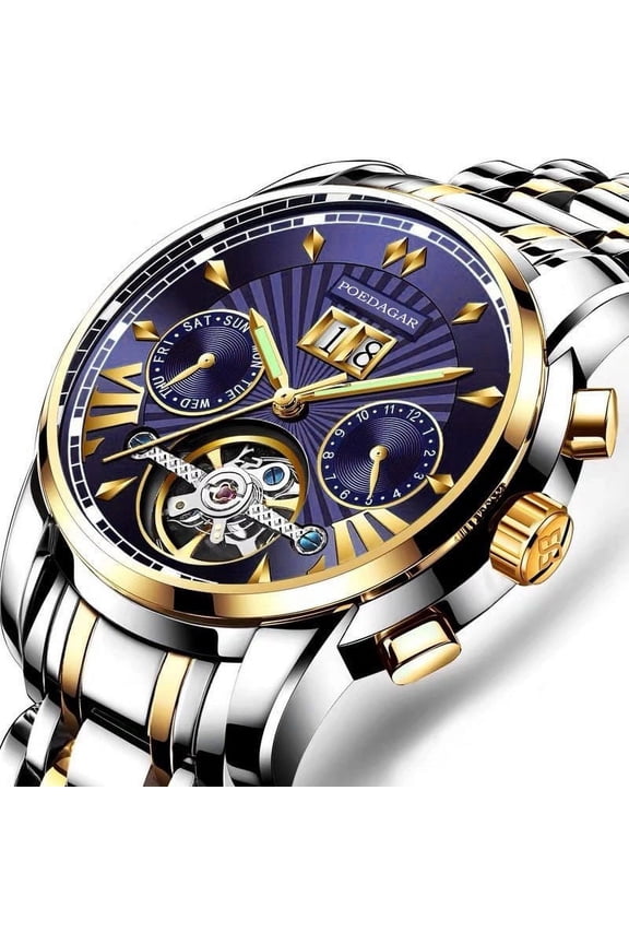 Men Watch Top Brand Luxury Automatic Mechanical Watches Waterproof Luminous Business Stainless Stain Men's Wristwatch