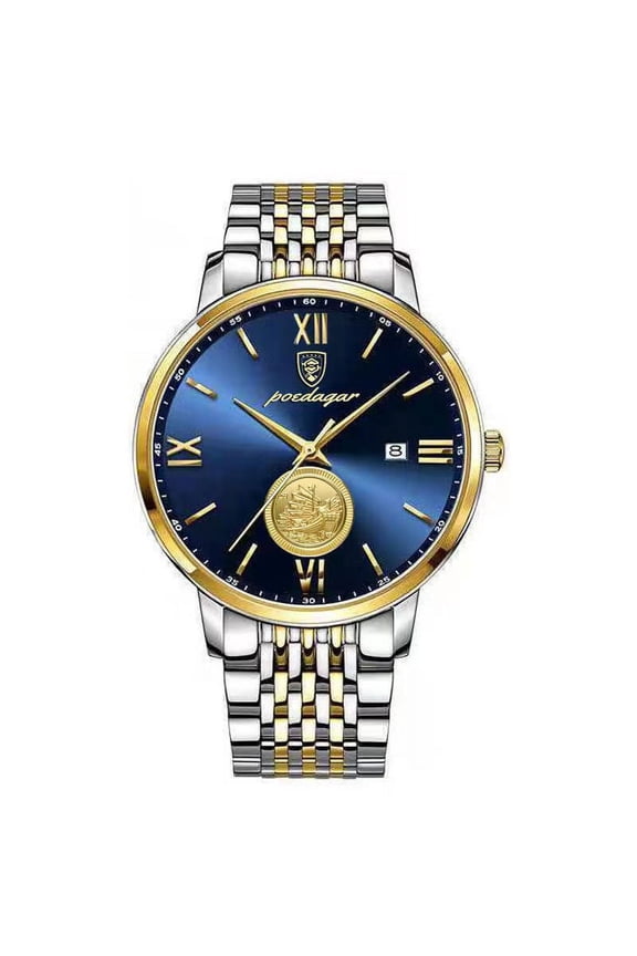 Men Watch Top Brand Luxury Gold Stainless Stain Quartz Watches Waterproof Luminous Date Business Men's Wristwatch Man
